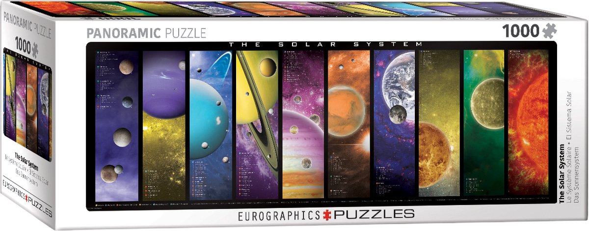 The Solar System Panorama Puzzel (1000 stukjes)