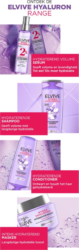 L'Oreal Paris Elvive Hydra Hyaluronic Sérum Volume Hydratant 150 ml - 6 pièces