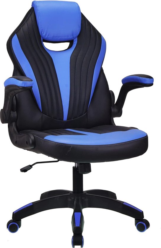 1. Ergonomische gaming stoel - Blauw2. Comfortabele bureaustoel voor langdurig gebruik3. Stijlvolle draaibare computerstoel4. Racestoel voor ultieme game-ervaring5. Lederen ergonomische werkstoel - Blauw