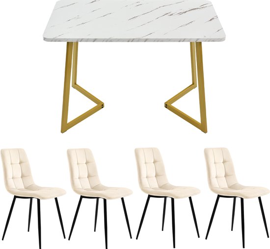 Eettafel Met 2 Banken - Keukentafel - Eetkamertafel - Complete Eetkamerset - 110 X 70 X 75 Cm Bruin Zwart