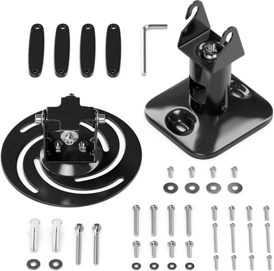 Ejoyous Projector Plafondbevestiging, Beamer Mount 36-60cm Verstelbare Wandmontage 360° Draaibaar 90° Beugel Projector Mount Cilinder
