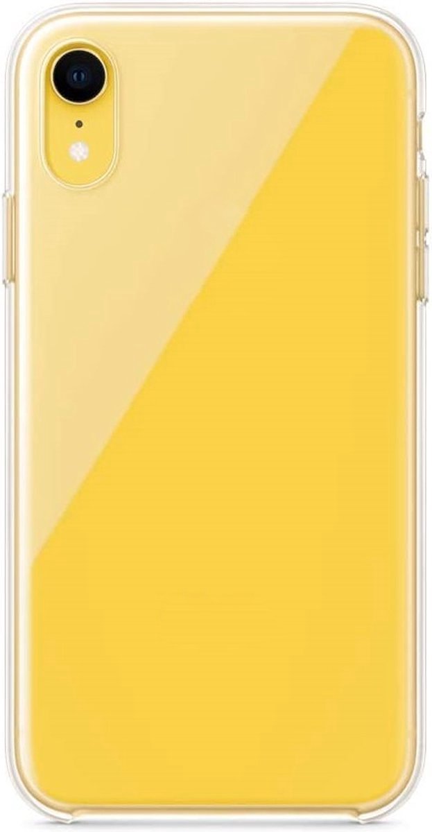Siliconen Telefoonhoesje - Geschikt voor iPhone XR - Hoesje - Back Cover - Transparant