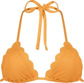 Hunkemöller Triangel Bikinitop Scallop Lurex Oranje M