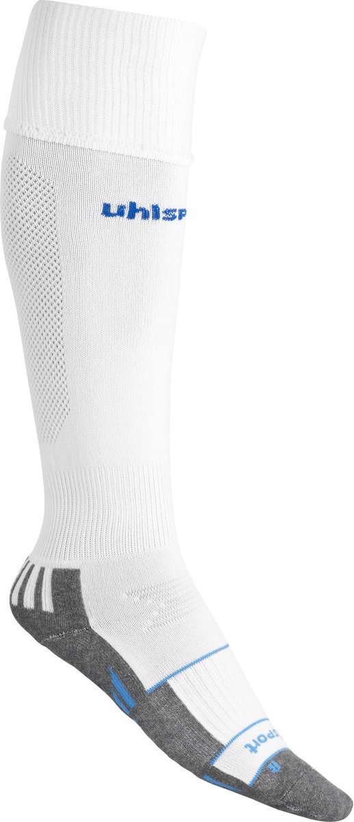 Uhlsport Team Pro Voetbalkousen - Wit / Royal | Maat: 28-32