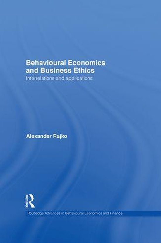 Behavioural Economics and Business Ethics - cover