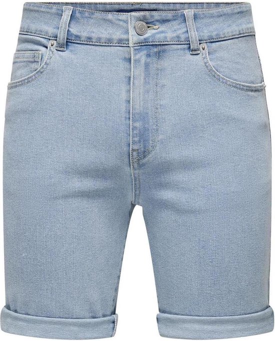 Only & Sons Broek Onsply Lbd 9038 Bj Dnm Shorts 22029038 Light Blue Denim Mannen Maat - L